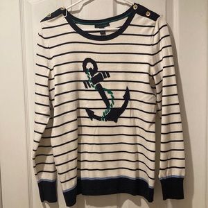 Tommy Hilfiger Anchor / Striped sweater size large
